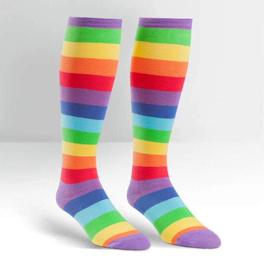 Sock it to Me Rainbow Knee High Socks