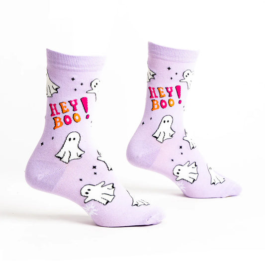 SOCK IT TO ME  Womens  Crew Socks Hey Boo!