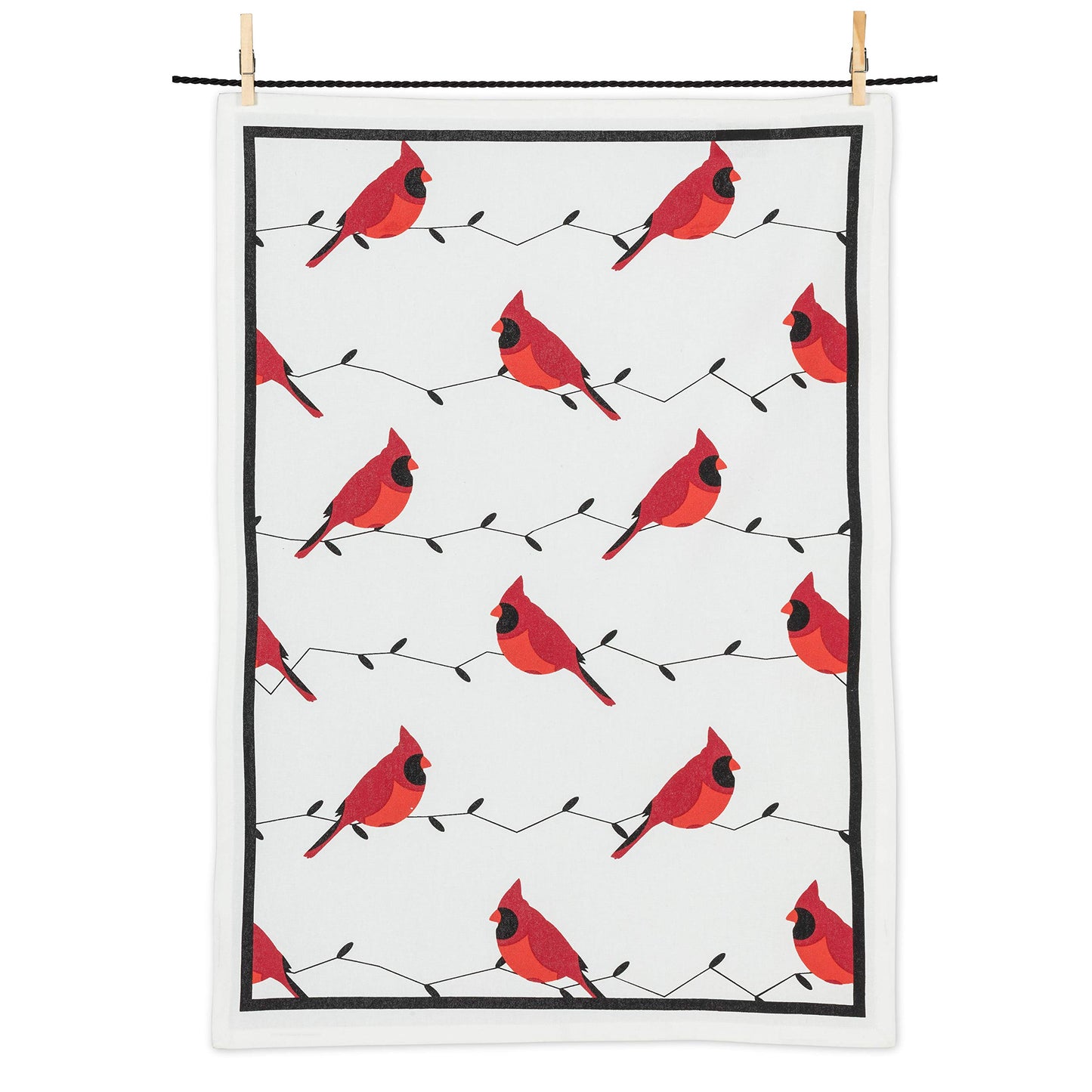 Cardinal Birds Tea Towel