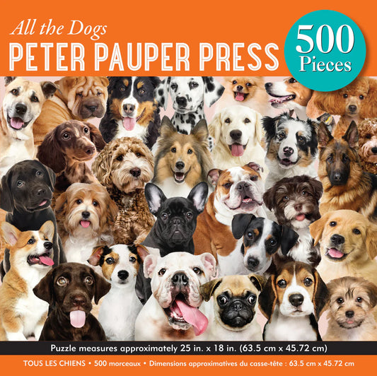 Peter Pauper Dogs Puzzle 500 pc Puzzle
