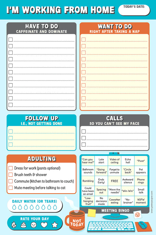 Work From Home Note Pad