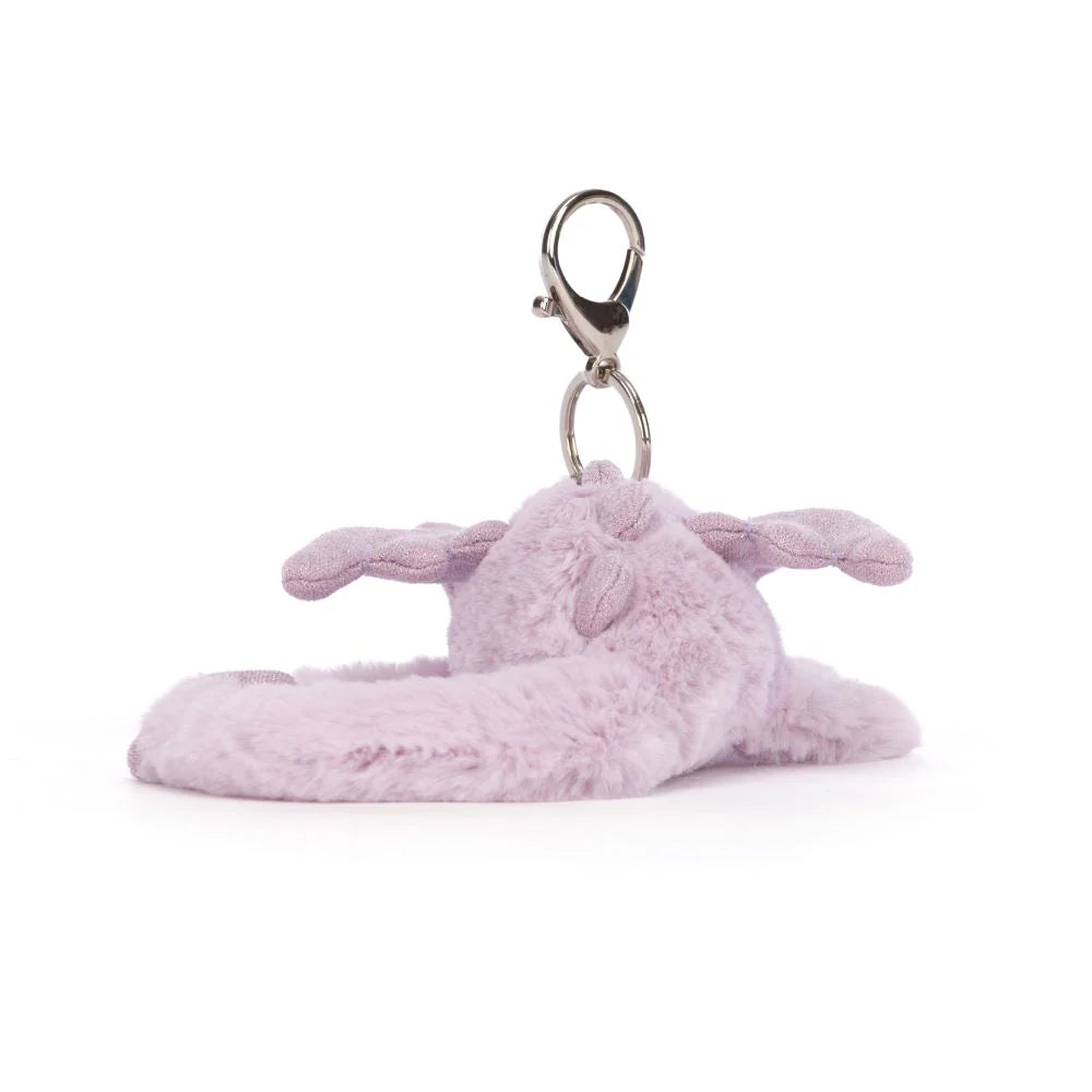 JellyCat Lavender Dragon Bag Charm