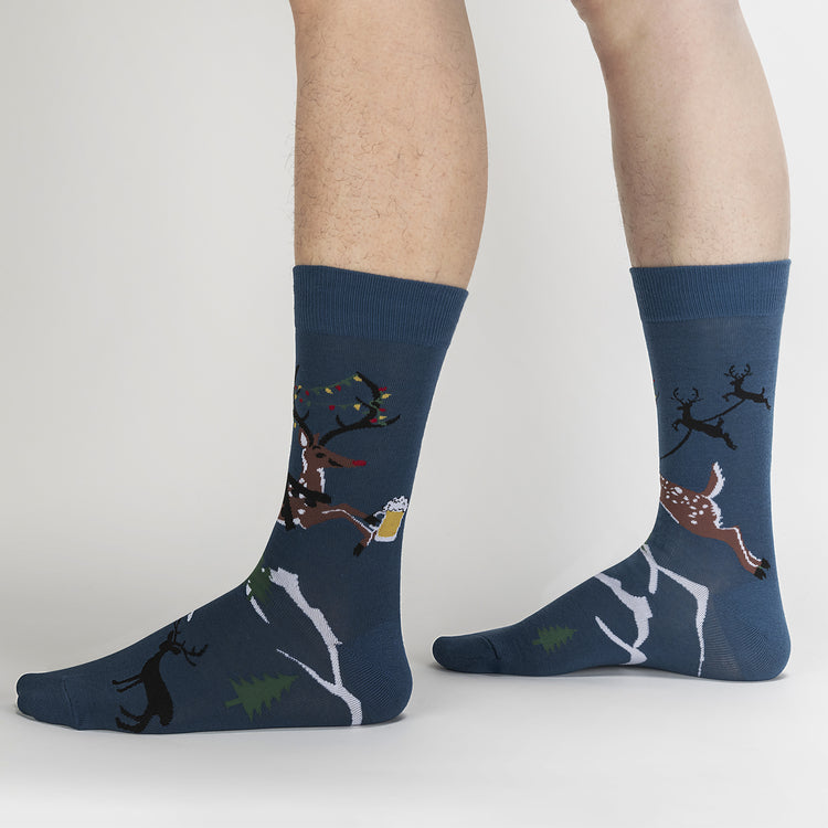 Sock It To Me Men’s Brew-Dolph Crew Socks