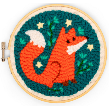 Kikkerland Fox Punch Needle Kit
