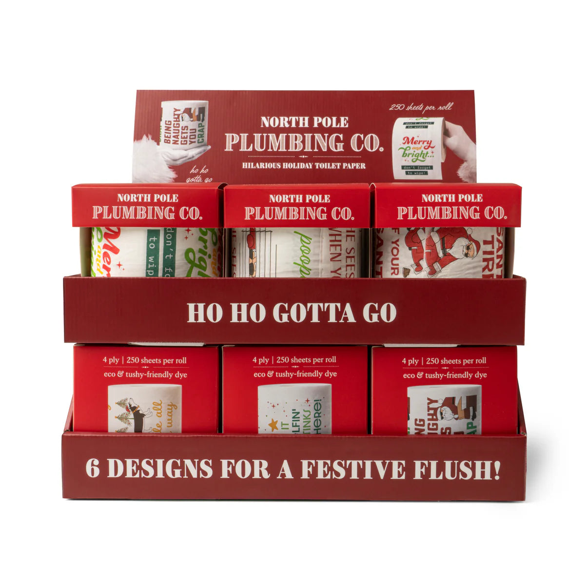 North Pole Plumbing Holiday Toilet Paper Roll