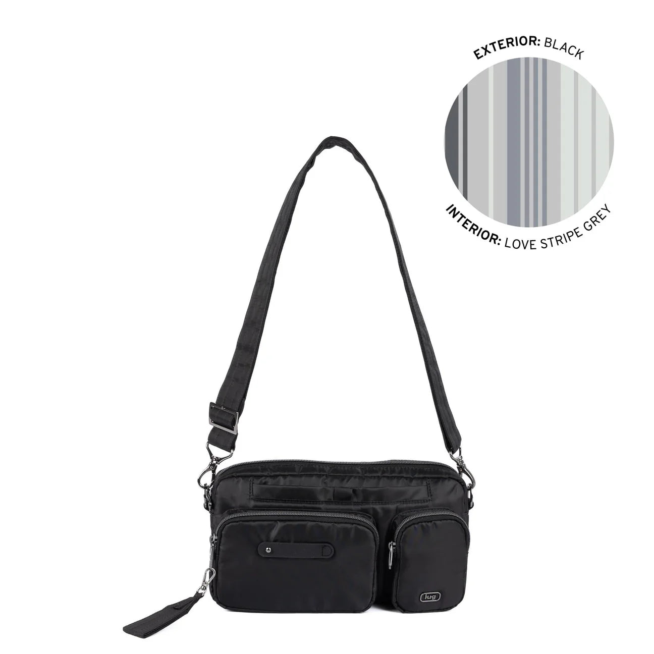 Lug Switcheroo Convertible Crossbody Bag Black