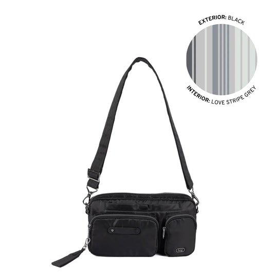 Lug Switcheroo Convertible Crossbody Bag Black