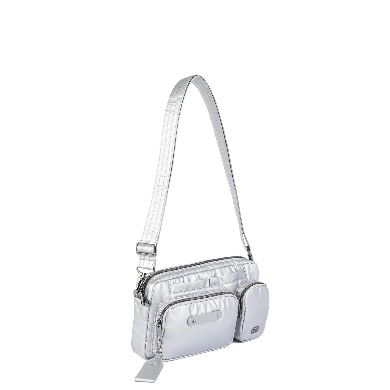 Lug Switcheroo Convertible Crossbody Bag Silver