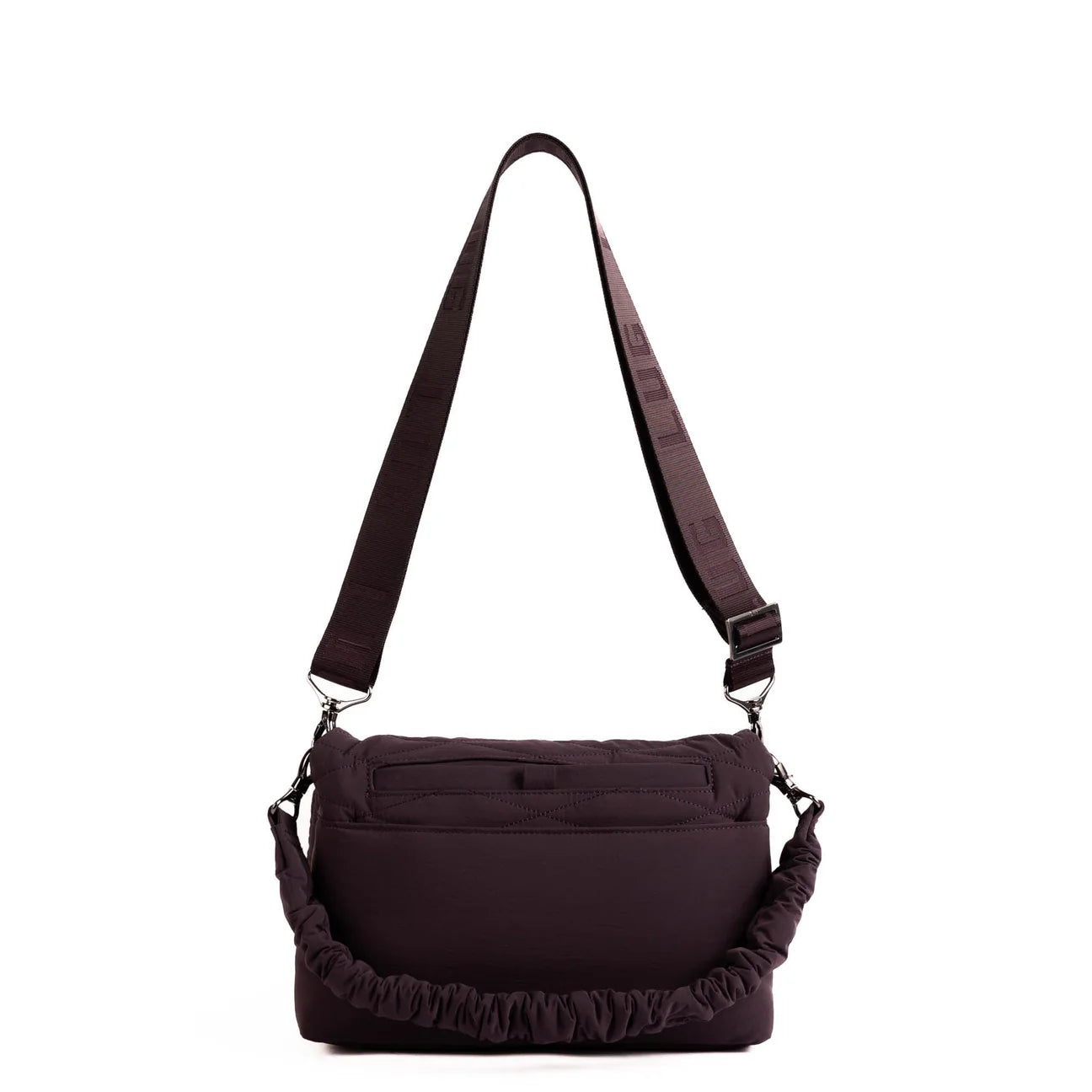 Lug Bina Fold Over Crossbody Bag Plum