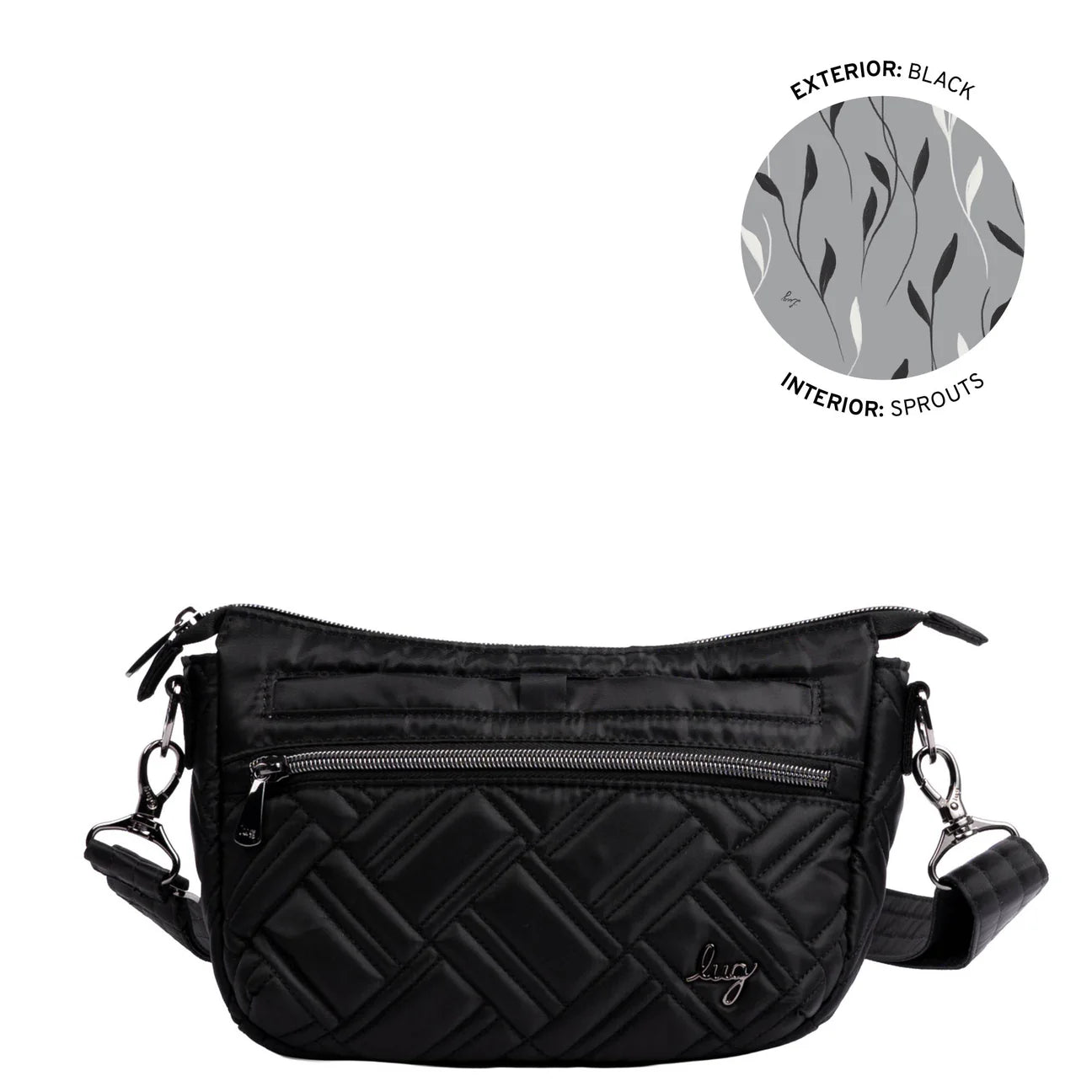 Lug Dash Crossbody Bag Black