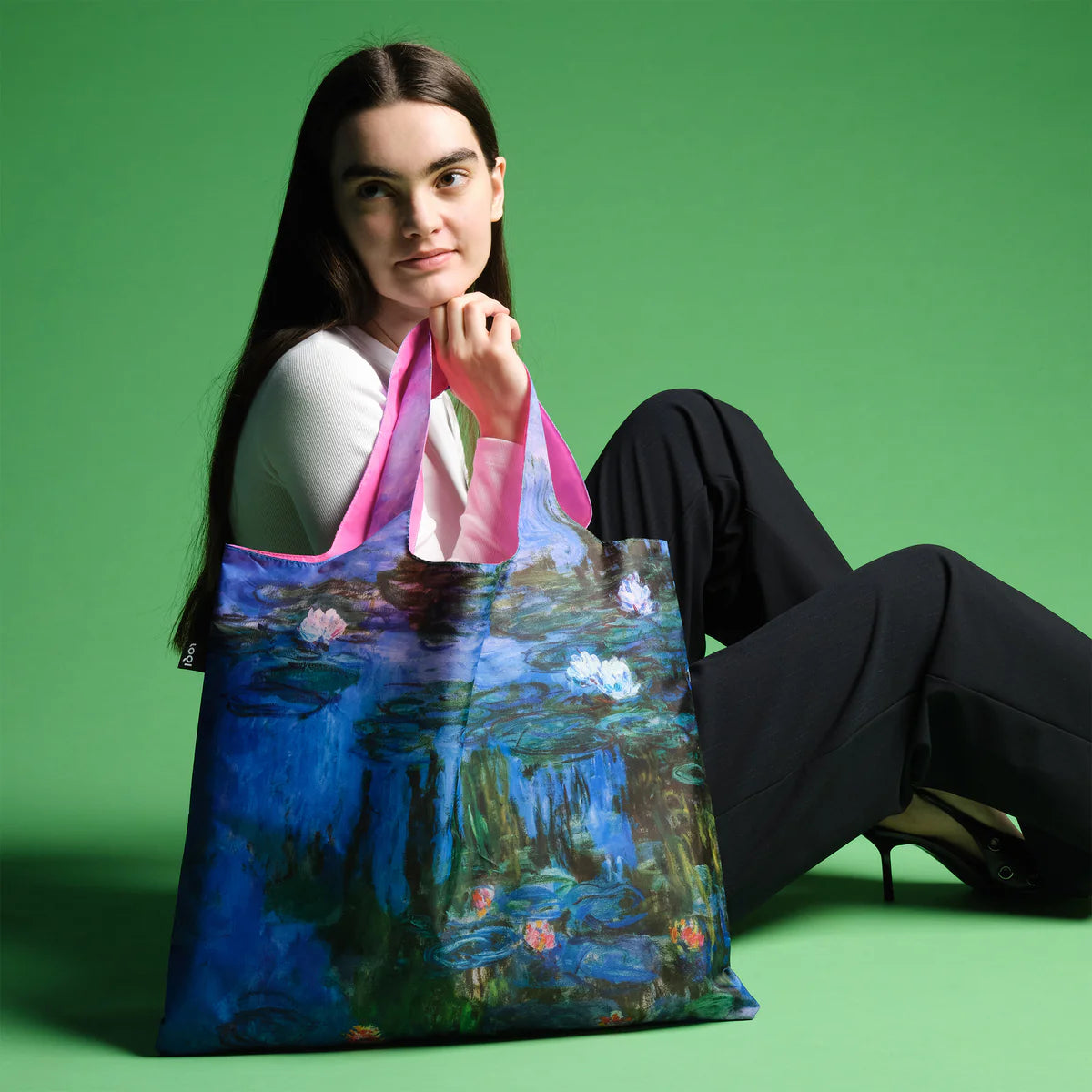 LOQI Monet Water Lillies Tote Bag