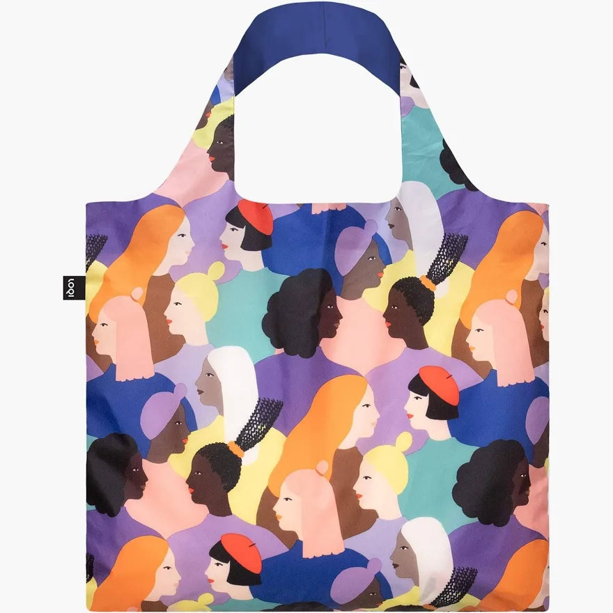 LOQI Sisters Tote Bag with Zip Pouch  Recycled Bag