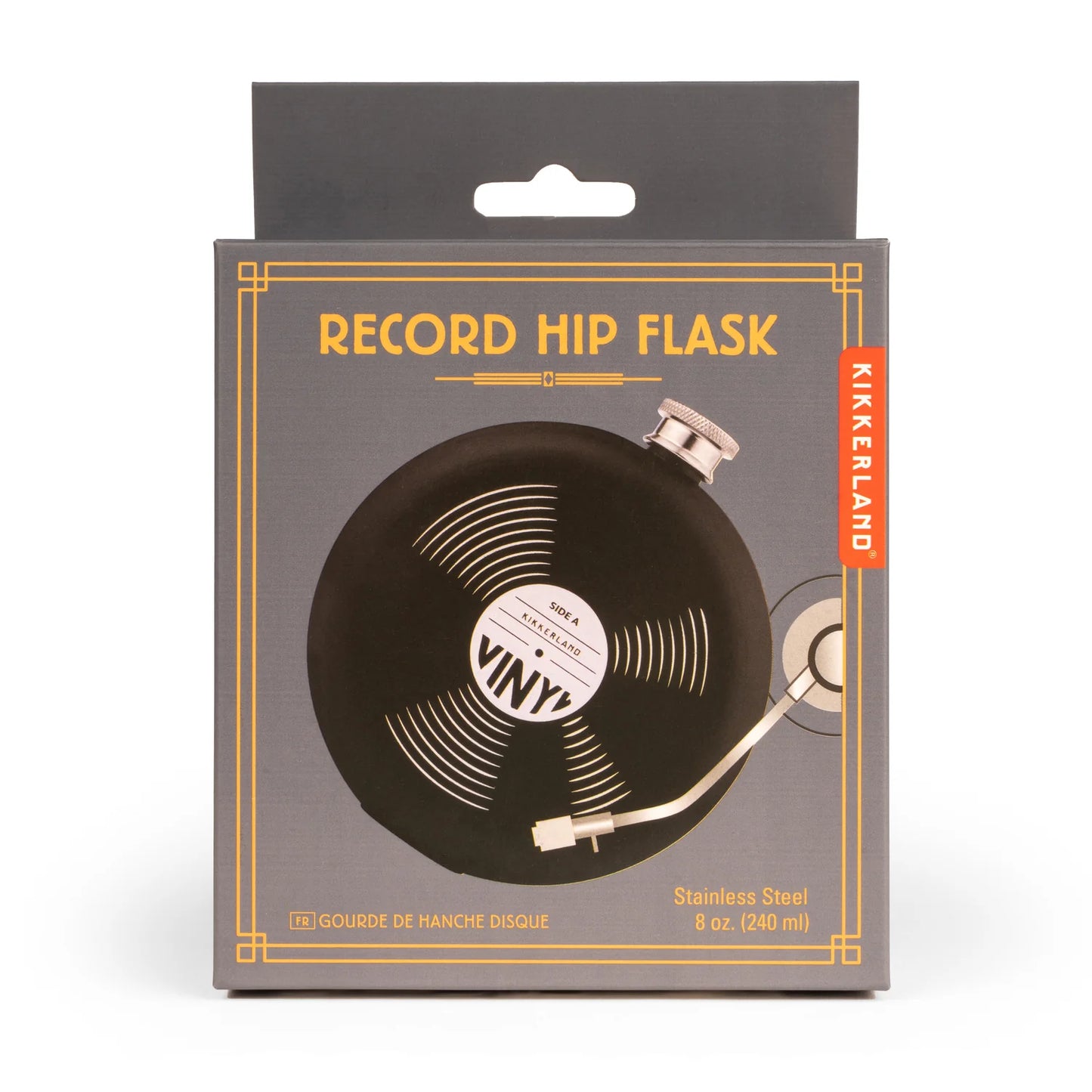 Kikkerland Record Hip Flask