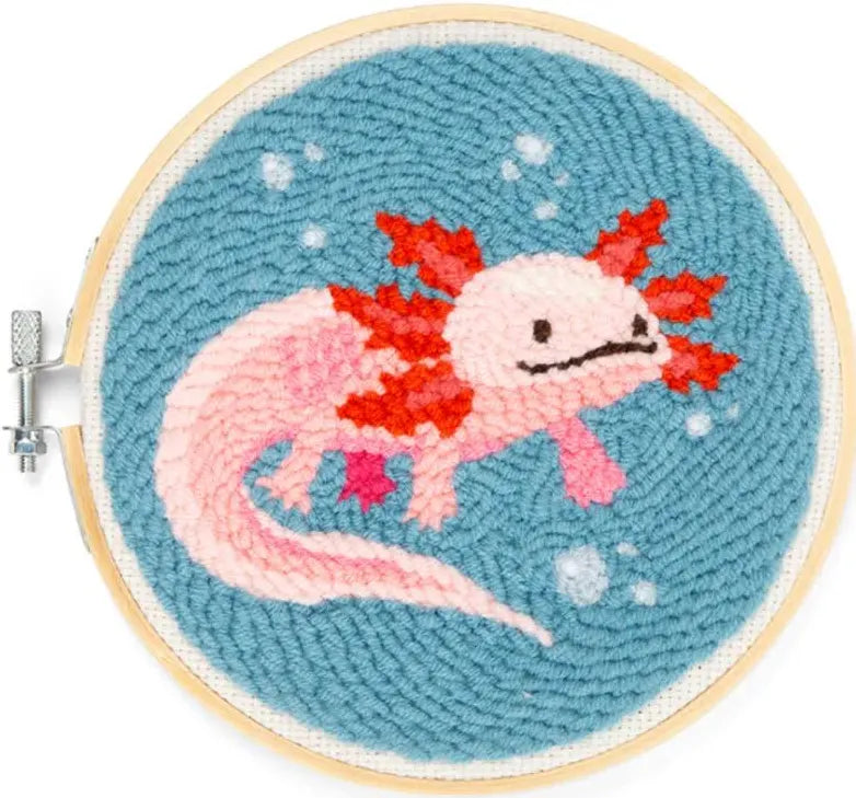 Kikkerland Axolotyl Punch Needle Kit