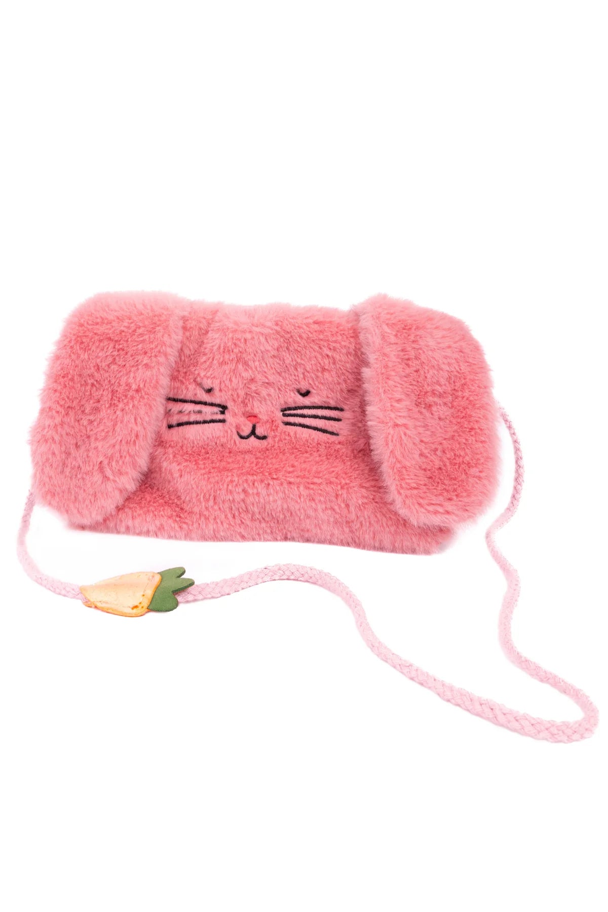 Great Pretenders Pink Plush Bunny Purse