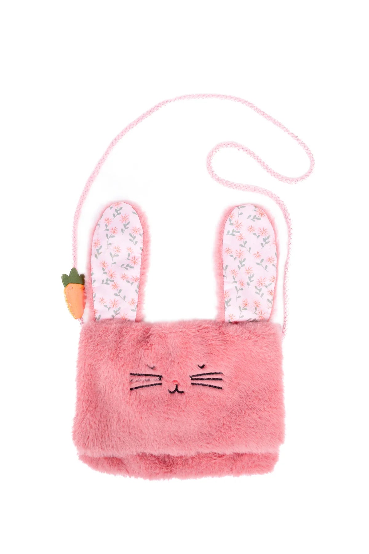 Great Pretenders Pink Plush Bunny Purse