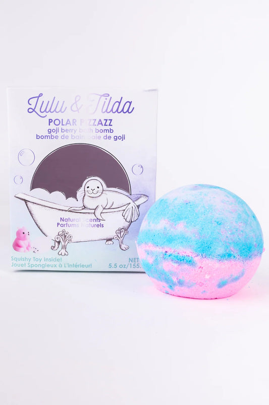 Polar Pizzazz Bath Bomb, with Surprise Squishie Inside