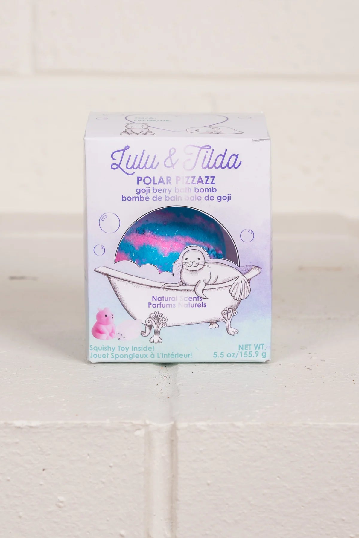 Polar Pizzazz Bath Bomb, with Surprise Squishie Inside