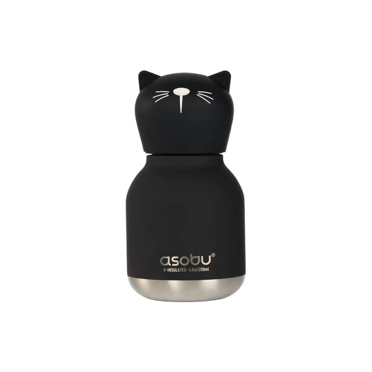 Asobu Mini Black Cat Water Bottle