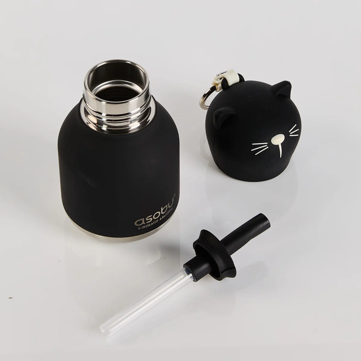 Asobu Mini Black Cat Water Bottle