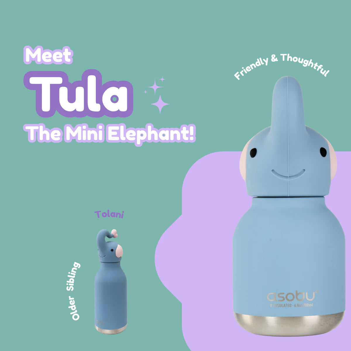 Asobu Mini Elephant Water Bottle