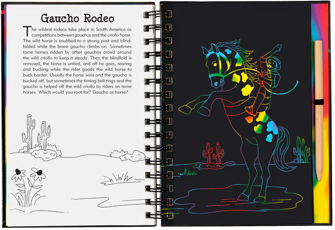Scratch & Sketch Horses