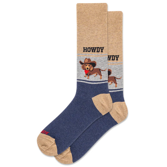 Hotsox Men’s Howdy Dog Socks