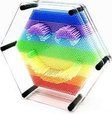 Hexagon Rainbow Pin Art