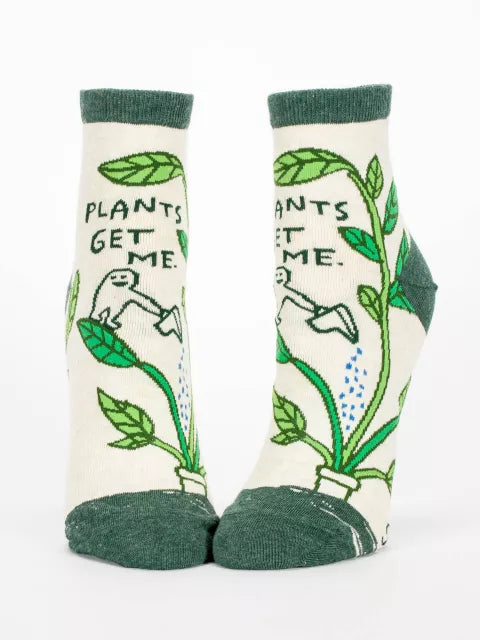 Blue Q Women’s Plants Get Me Socks