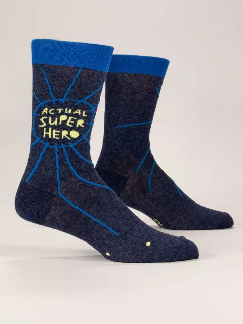 Blue Q Super Hero Men’s Sock