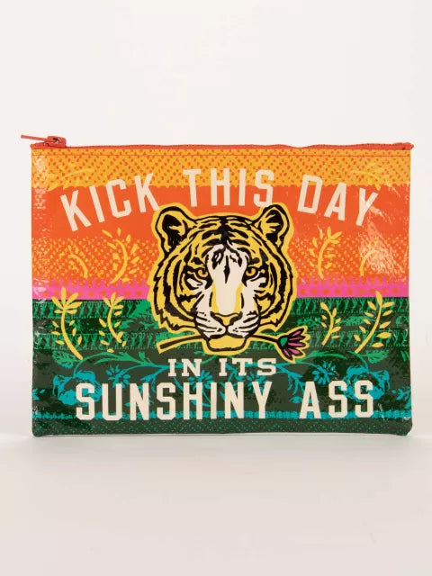 Blue Q Kick This Day Zip Pouch
