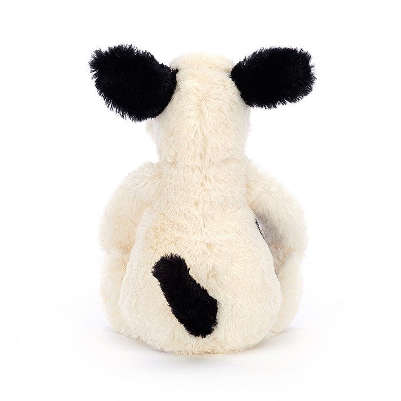 JellyCat Bashful Black Cream Puppy Small La Di Da Boutique