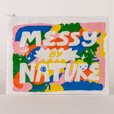 Blue Q Messy by Nature Zip Pouch