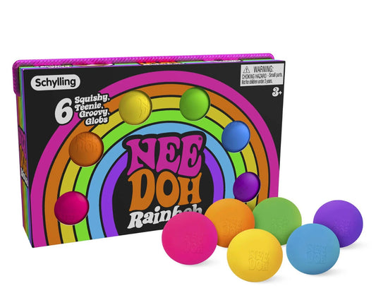 Schylling Rainbow NeeDoh 6 pack