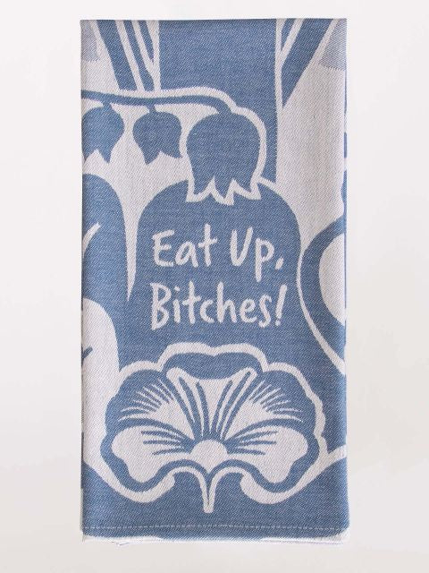 Blue Q Woven Tea Towel Eat Up