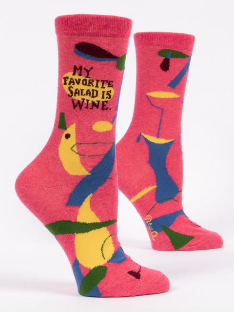 Blue Q Women’s Salad is Wine Crew Socks