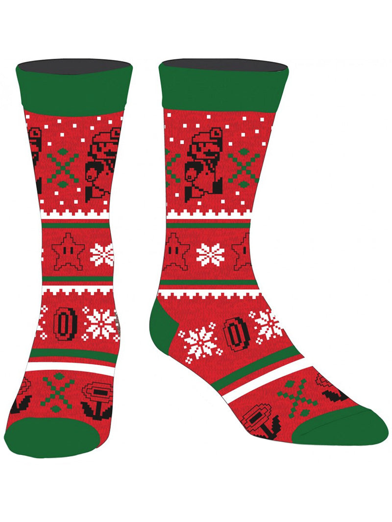 Super Mario Bros. Fair Isle Socks