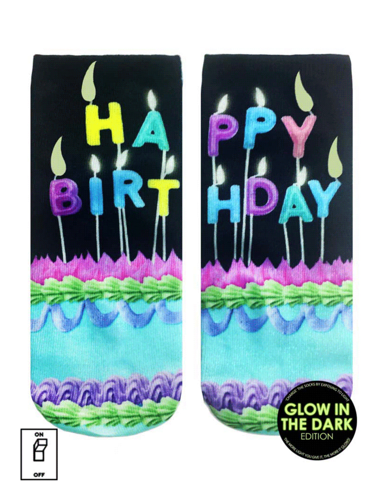 Living Royal Glow in the Dark Ankle Socks