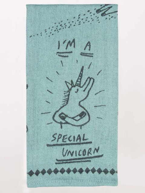 Blue Q Woven Tea Towel Unicorn