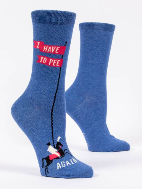 Blue Q Women’s I have to Pee sock
