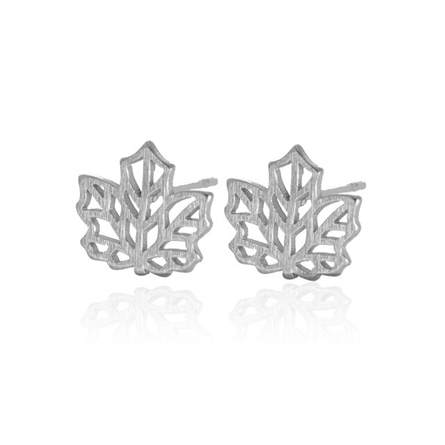 jj+rr Maple Leaf Origami Earring