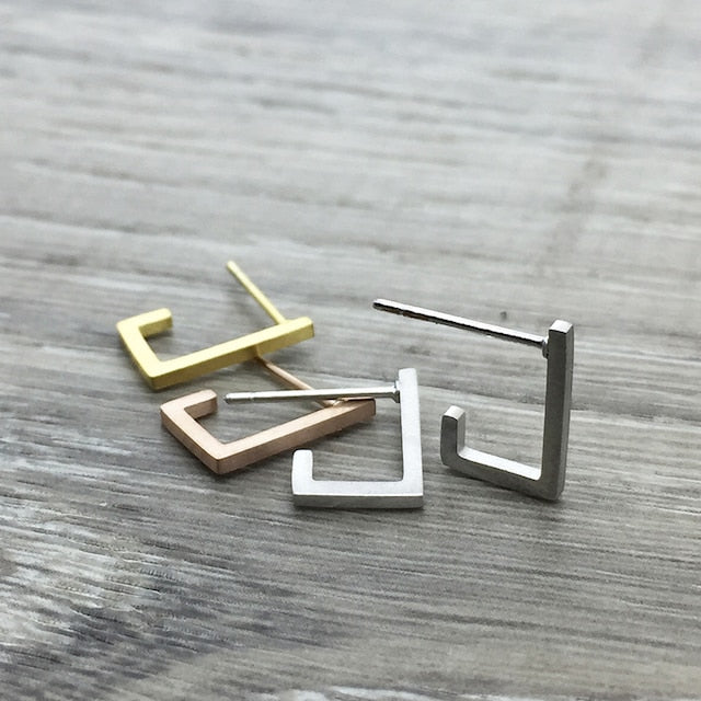 jj+rr Square Hoop Earring