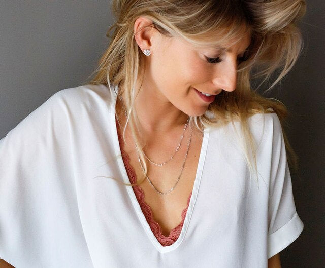jj+rr Maple Leaf Origami Earring