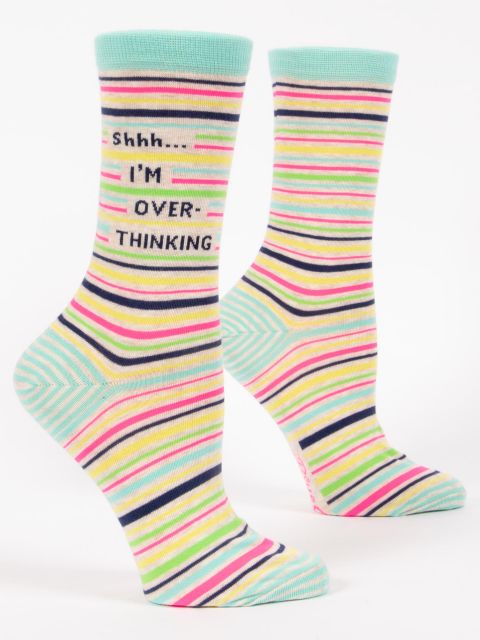 Blue Q Womens Over Thinking Sock