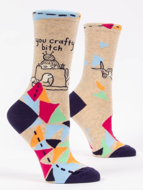Blue Q Crafty Women’s Crew Socks