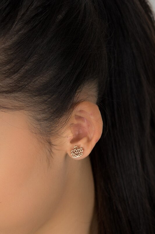 jj+rr Maple Leaf Origami Earring