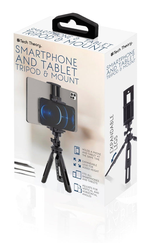 Phone And Tablet Dual Tripod & Mount-Black