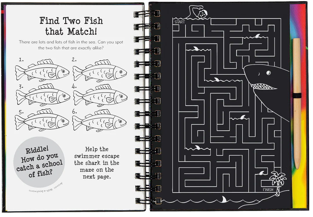 Scratch & Sketch Games and Puzzles Ocean World