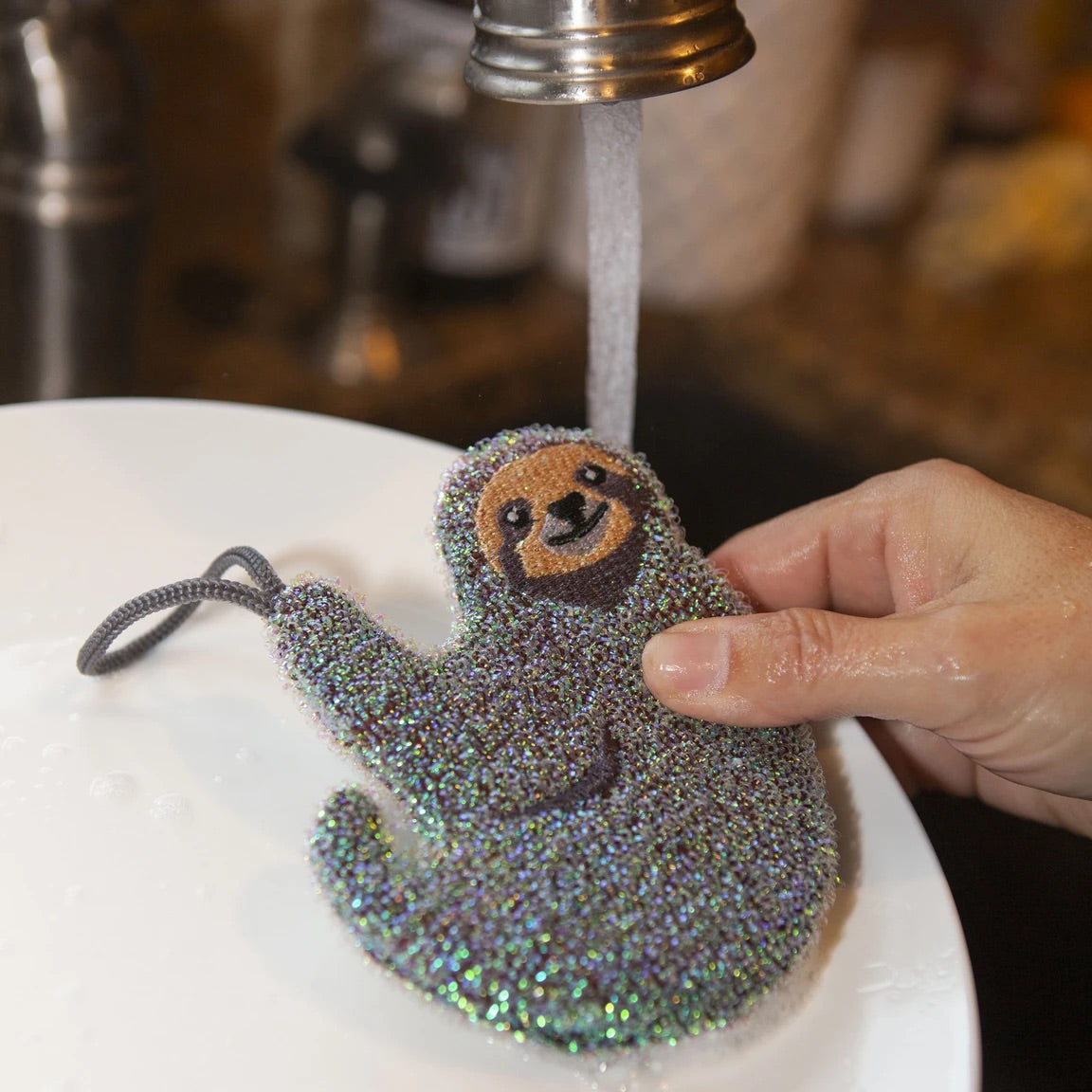 Set of 3 Sloth Kitchen Sponges