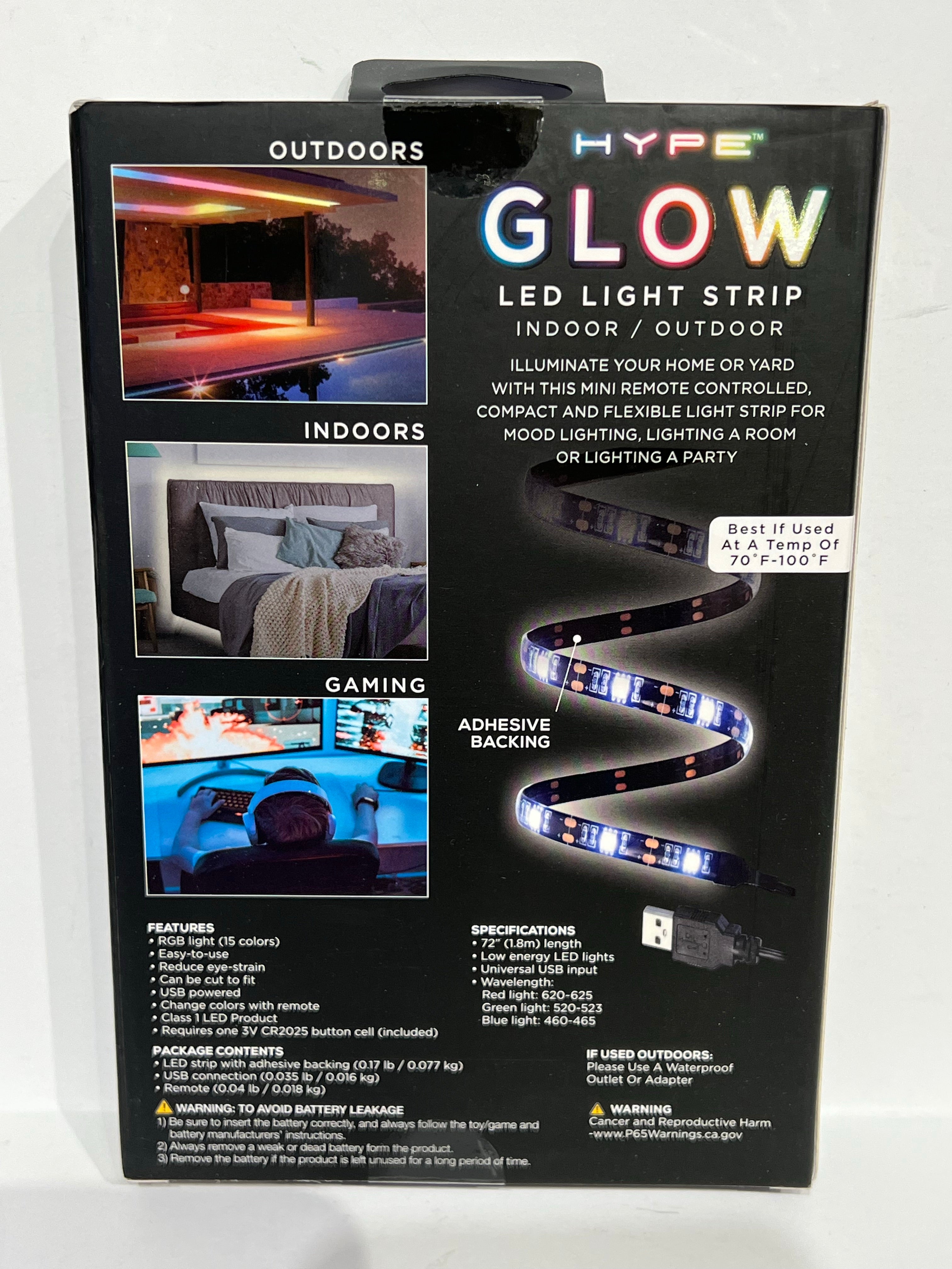 Hype LED Light Strips 6 Feet